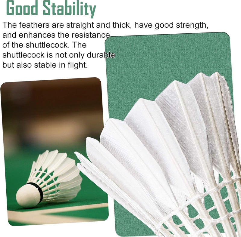 Senston A30 Badminton Shuttlecocks Sports Birdies Shuttlecock for Outdoor Indoor Sports Activities Badminton Birdies with High Stability and Durability Badminton Ball - Image 4